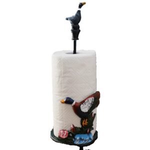 Iron Paper Towel Holder Stand Freestanding Toilet Paper Holder